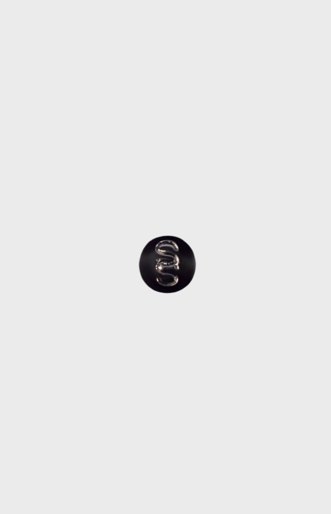 Monogram Black Stay Up Pin