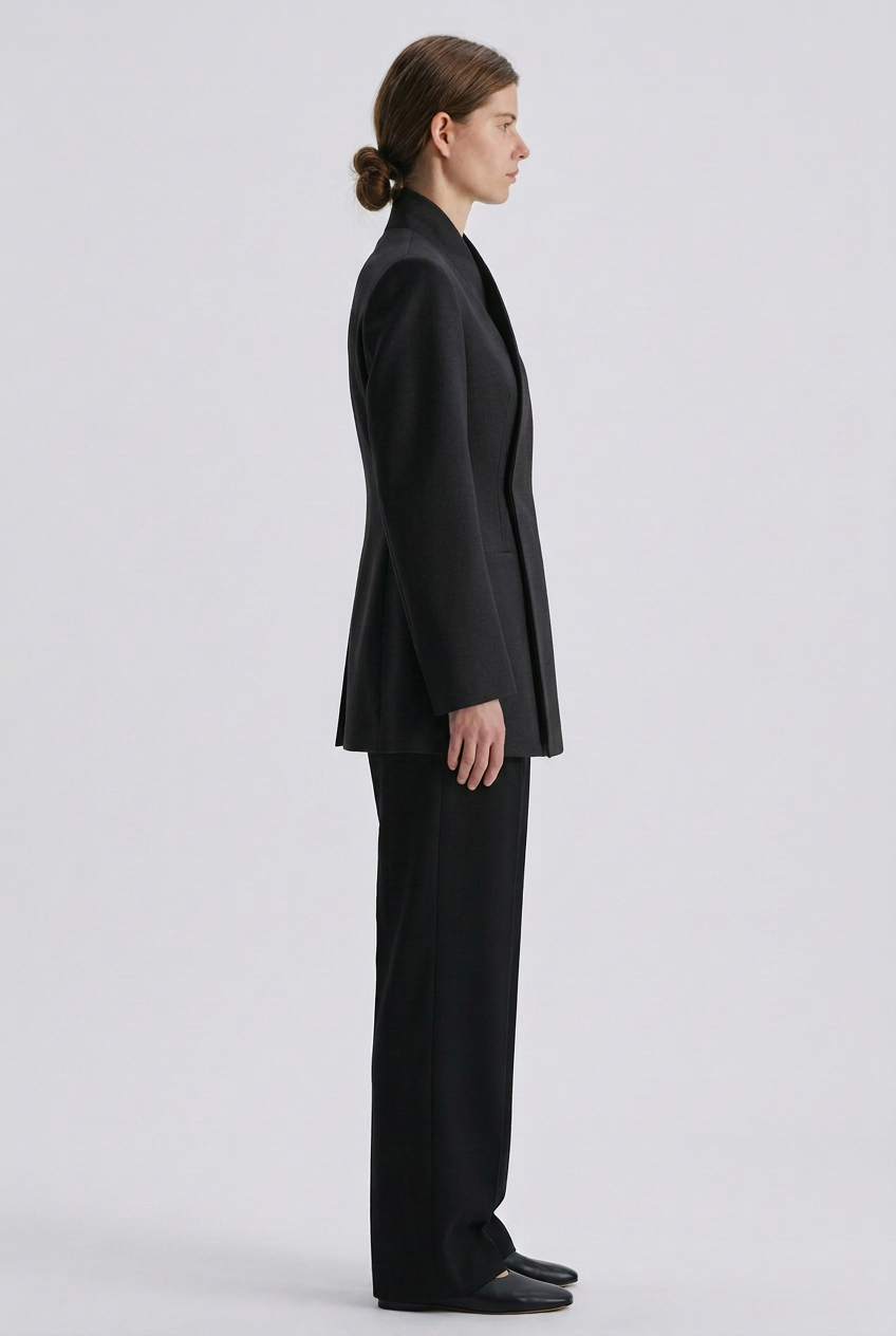 Getailleerde Blazer – Zwart