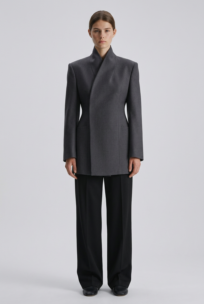 Blazer vooraanzicht op model