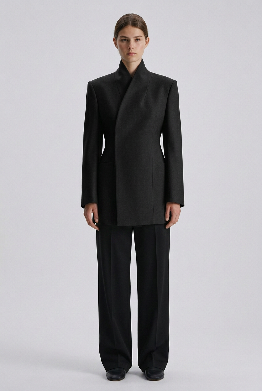 Getailleerde Blazer – Zwart